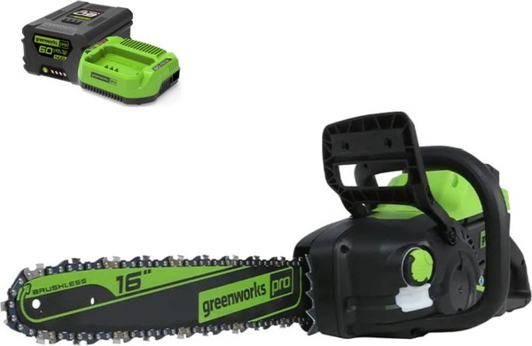 Пила цепная аккумуляторная Greenworks GD60CS25 60В / 2008907COMBO