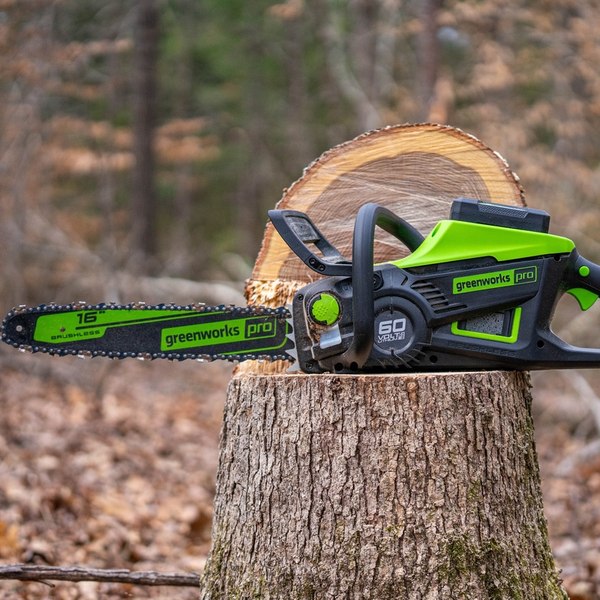 Пила цепная аккумуляторная Greenworks GD60CS25 60В / 2008907COMBO