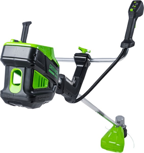 Триммер аккумуляторный Greenworks TB201H 82В / 2112407COMBO - фото
