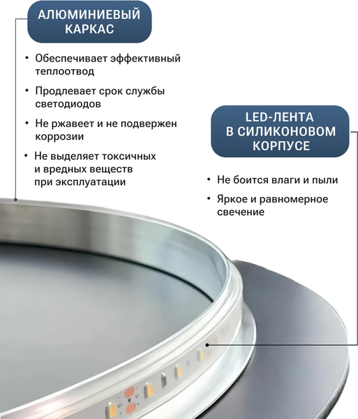 Зеркало Emze LED Motion / LED.60.60.MOTION.4K