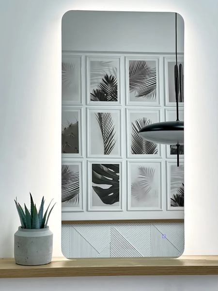 Зеркало Emze Smartphone 50x100 / LED.SMART.50.100.4K - фото