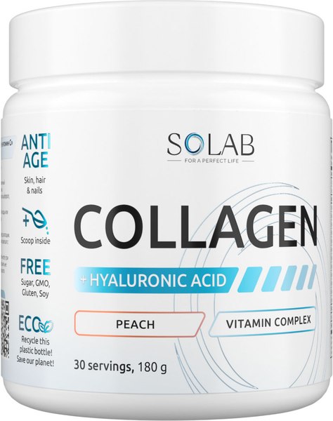 Коллаген SOLAB С гиалуроновой кислотой и витамином С - фото