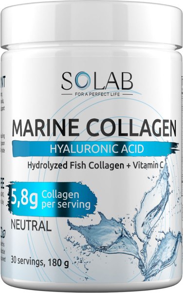 Коллаген SOLAB Морской С гиалуроновой кислотой - фото