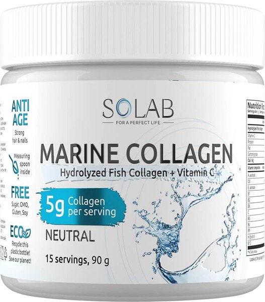 Коллаген SOLAB Морской с витамином С - фото