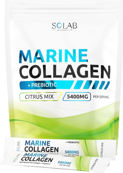 Коллаген SOLAB Морской с пребиотиком и витамином С - фото