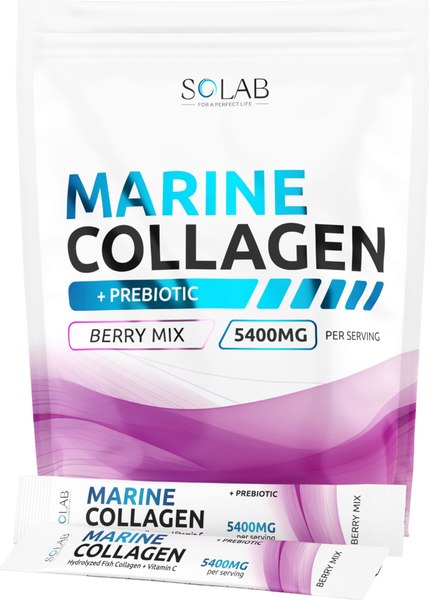 Коллаген SOLAB Морской с пребиотиком и витамином С - фото