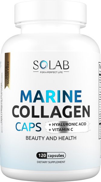 Коллаген SOLAB Морской с гиалуроновой кислотой и витамином С - фото