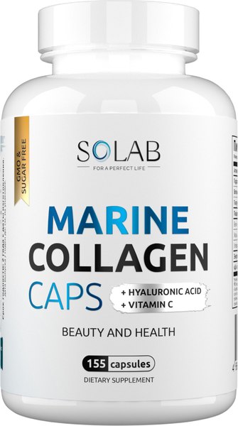 Коллаген SOLAB Морской с гиалуроновой кислотой и витамином С - фото