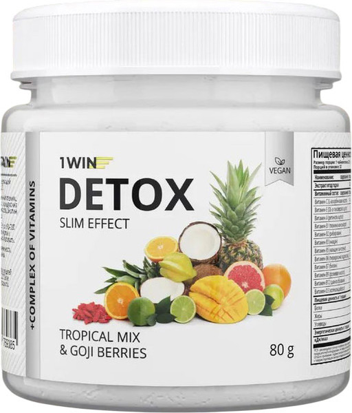 Комплексная пищевая добавка 1WIN Detox Slim Effect с ягодами годжи - фото