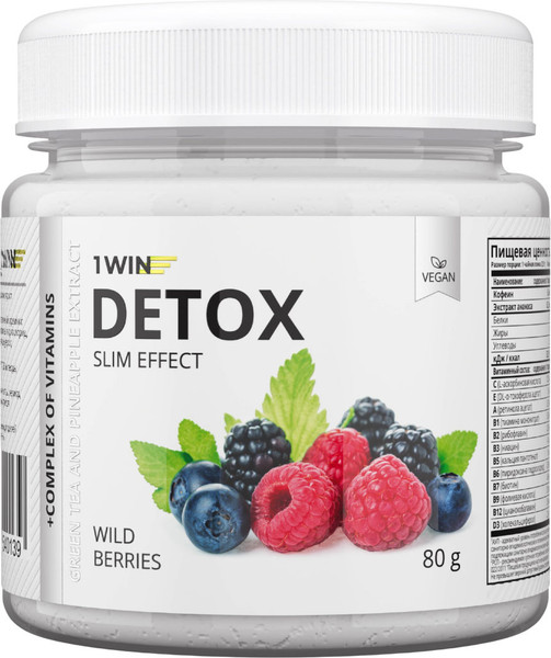 Комплексная пищевая добавка 1WIN Detox Slim Effect с экстрактом зеленого чая - фото