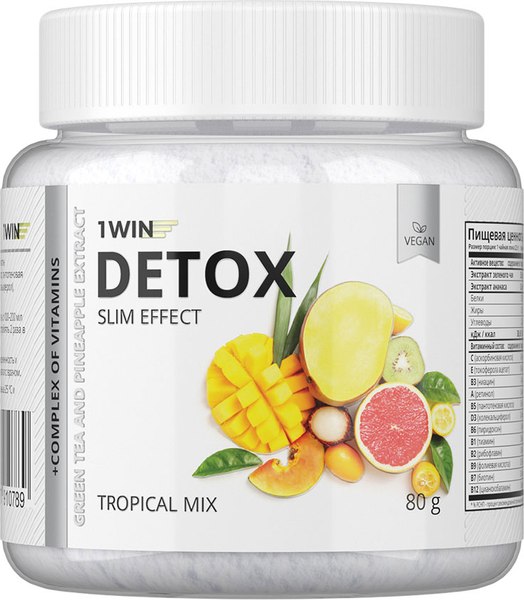 Комплексная пищевая добавка 1WIN Detox Slim Effect с экстрактом зеленого чая - фото