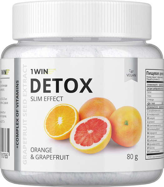Комплексная пищевая добавка 1WIN Detox Slim Effect с экстрактом грейпфрутовой косточки - фото