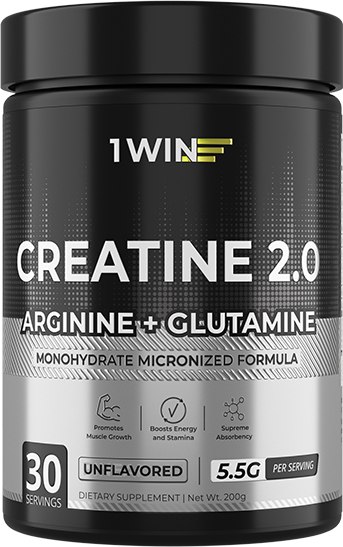 Креатин 1WIN Моногидрат с глютамином, аргинином - фото