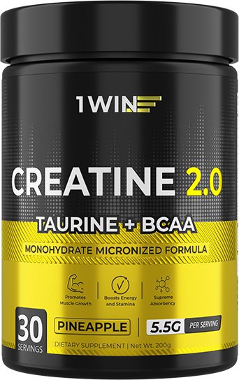 Креатин 1WIN Моногидрат с таурин, ВСАА - фото