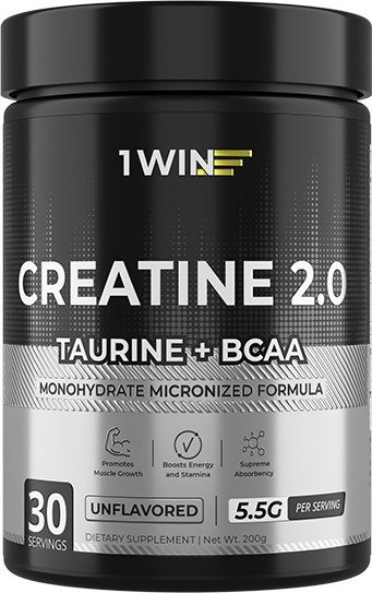 Креатин 1WIN Моногидрат с таурин, ВСАА - фото