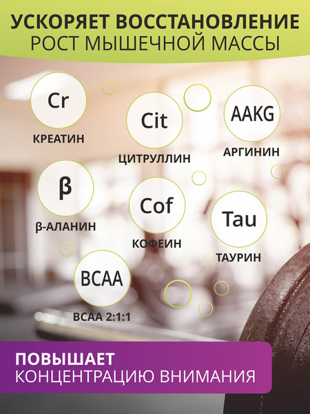 Предтренировочный комплекс 1WIN Pre-workout