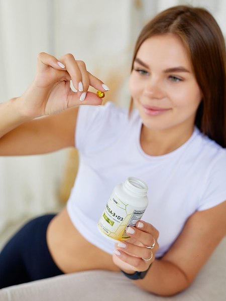 Жирные кислоты 1WIN Omega-3 с витамин Д3