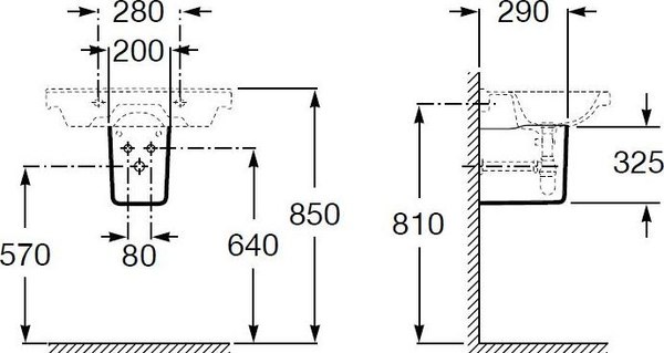 Полупьедестал Roca Debba 33799100Y