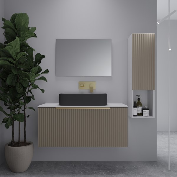 Тумба под умывальник ЗОВ Дублин 100 / DU100LWMFC - фото