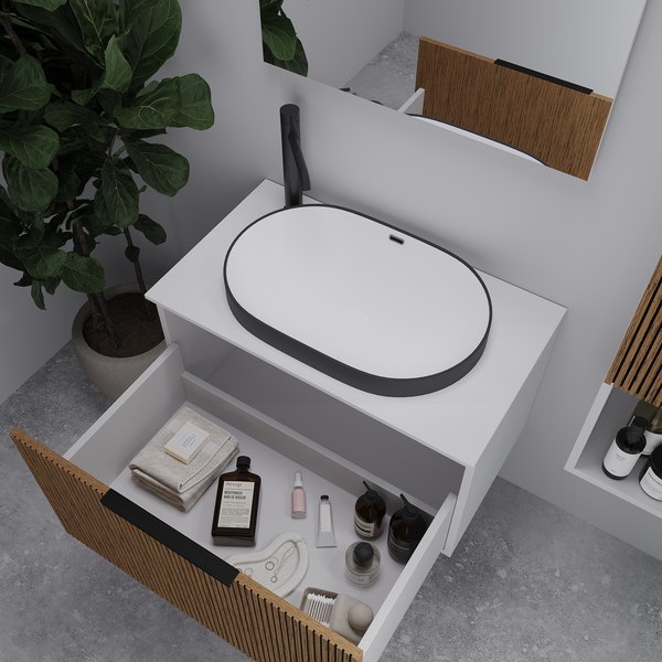 Тумба под умывальник ЗОВ Дублин 80 / DU80LWMRM