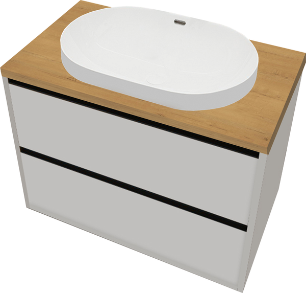 Тумба с умывальником ЗОВ Парма 70 / P70LWP0MWMC1B-HPL38T6002