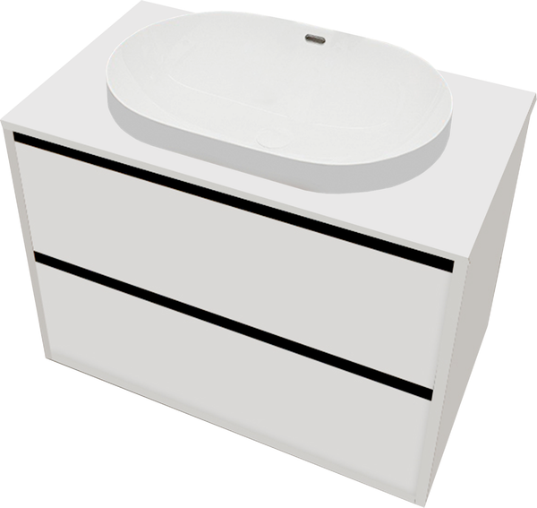 Тумба с умывальником ЗОВ Парма 70 / P70LWP0MWMC1B-LDSPW6002 - фото