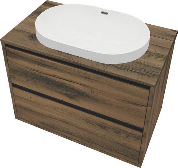 Тумба с умывальником ЗОВ Парма 100 / P100LA0MAMC1B-LDSPA6002 - фото