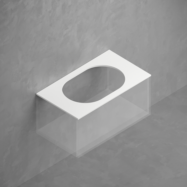 Тумба с умывальником ЗОВ Парма 100 / P100LA0MAMC1B-LDSPW6002