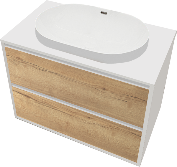 Тумба с умывальником ЗОВ Парма 100 / P100LWP0MHMC1A-LDSPW6002 - фото