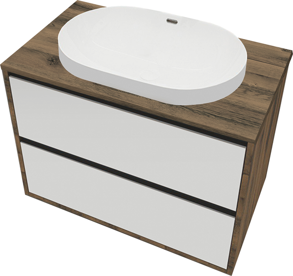 Тумба с умывальником ЗОВ Парма 70 / P70LA0MWMC1B-LDSPA6002 - фото