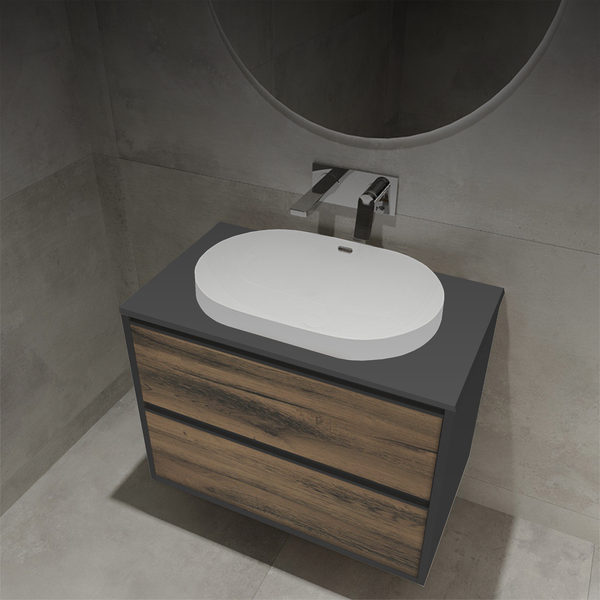 Тумба с умывальником ЗОВ Парма 70 / P70LAN0MAMC1B-LDSPH6002