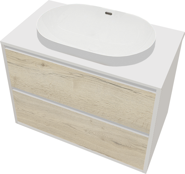 Тумба с умывальником ЗОВ Парма 70 / P70LWP0MWHMC1A-LDSPW6002 - фото