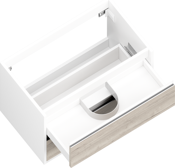 Тумба с умывальником ЗОВ Парма 70 / P70LWP0MWHMC1A-LDSPW6002