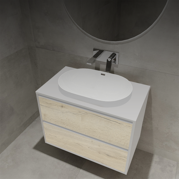 Тумба с умывальником ЗОВ Парма 70 / P70LWP0MWHMC1A-LDSPW6002