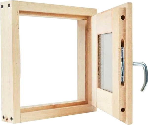 Окно для бани СаунаОпт Форточка 50x60 ФО-5060