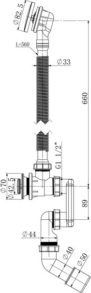 Сифон Lauter 21Y31000