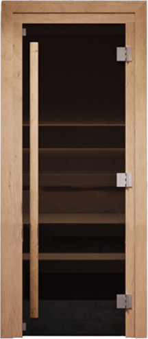 Стеклянная дверь для бани/сауны COOPER Premium 200x71.5 - фото