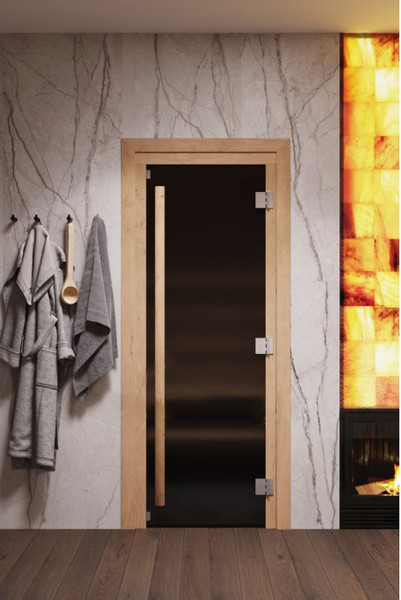 Стеклянная дверь для бани/сауны COOPER Premium 200x81.5