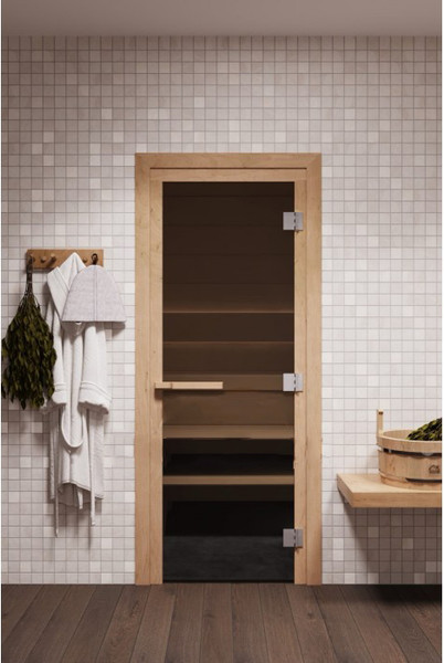 Стеклянная дверь для бани/сауны COOPER Pro 190x71.5