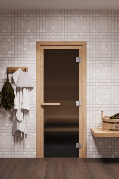 Стеклянная дверь для бани/сауны COOPER Pro 190x81.5