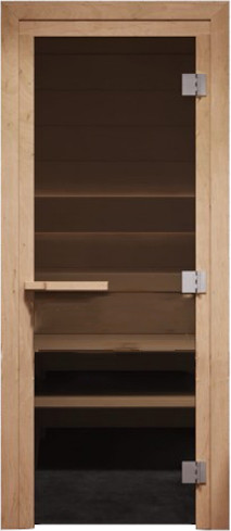 Стеклянная дверь для бани/сауны COOPER Pro 200x71.5 - фото