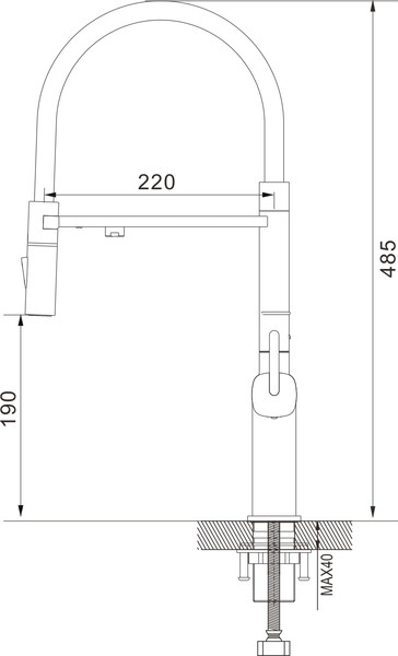 Смеситель Rose R358H