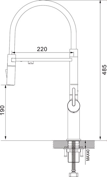 Смеситель Rose R458