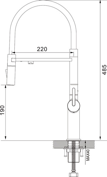 Смеситель Rose R458C