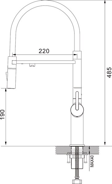 Смеситель Rose R458H