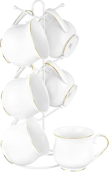Набор кружек Elan Gallery Белый с золотом / 730768 - фото