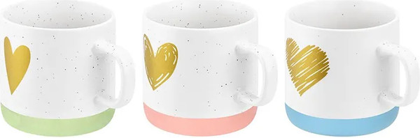 Набор кружек Elan Gallery New Bone China Сердце / 230239