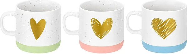 Набор кружек Elan Gallery New Bone China Сердце / 230239
