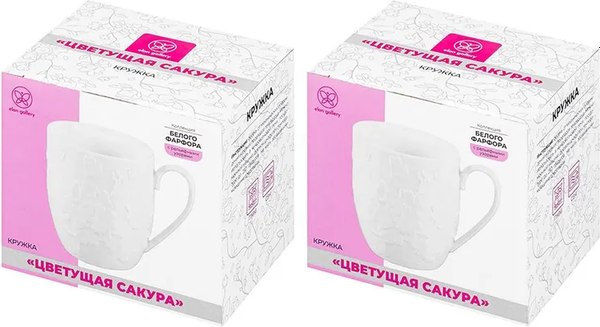 Набор кружек Elan Gallery Цветущая сакура / 630099_2