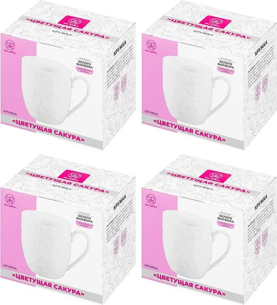 Набор кружек Elan Gallery Цветущая сакура / 630099_4